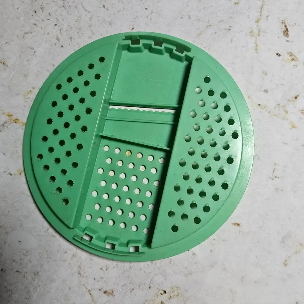Vintage Tupperware Green Grater Shredder Insert Replacement Part Plastic Kitchen